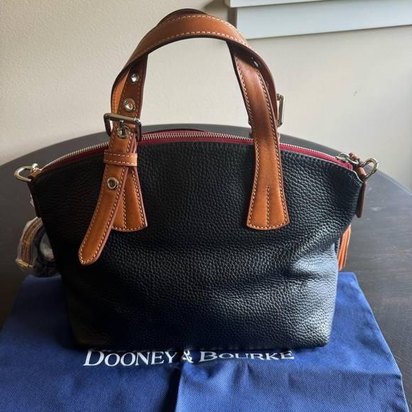 Dooney & Bourke Leather Trina Satchel - Picture 2 of 4